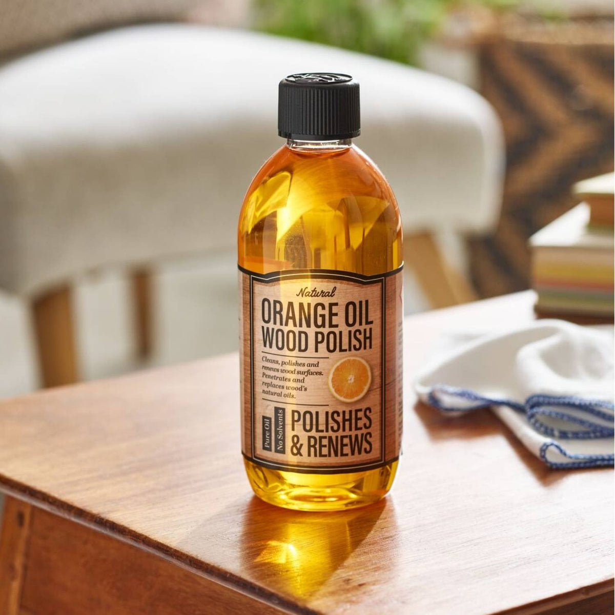Lakeland Orange Oil Wood Furniture Polish 500ml