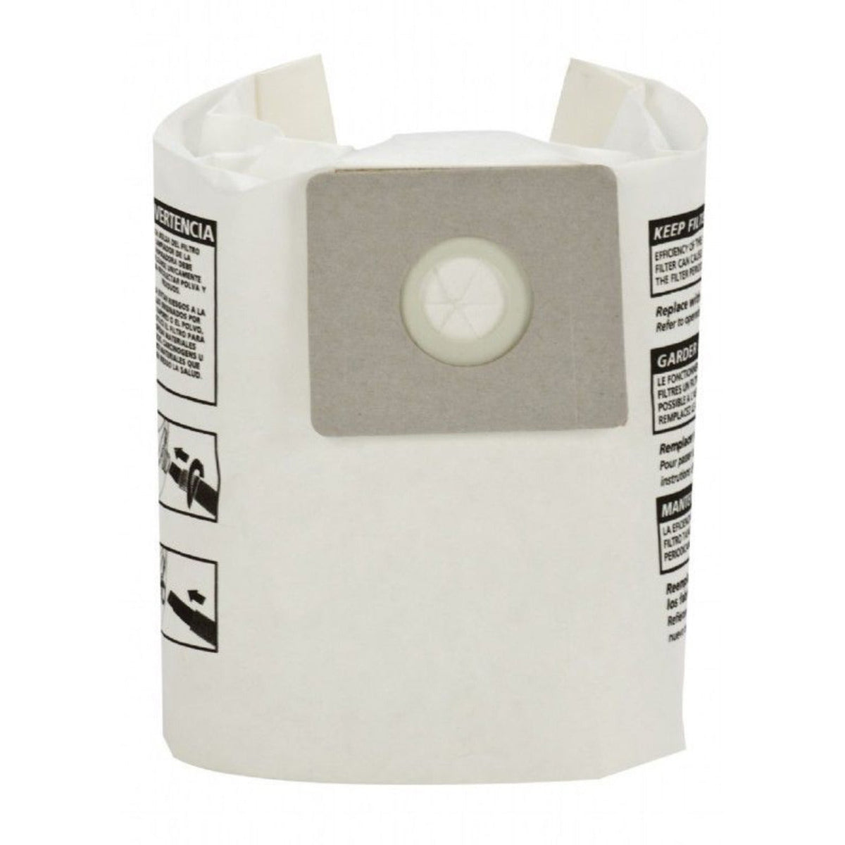 Wet and Dry Vac Replacement Collection Filter Bags – Pack of 5