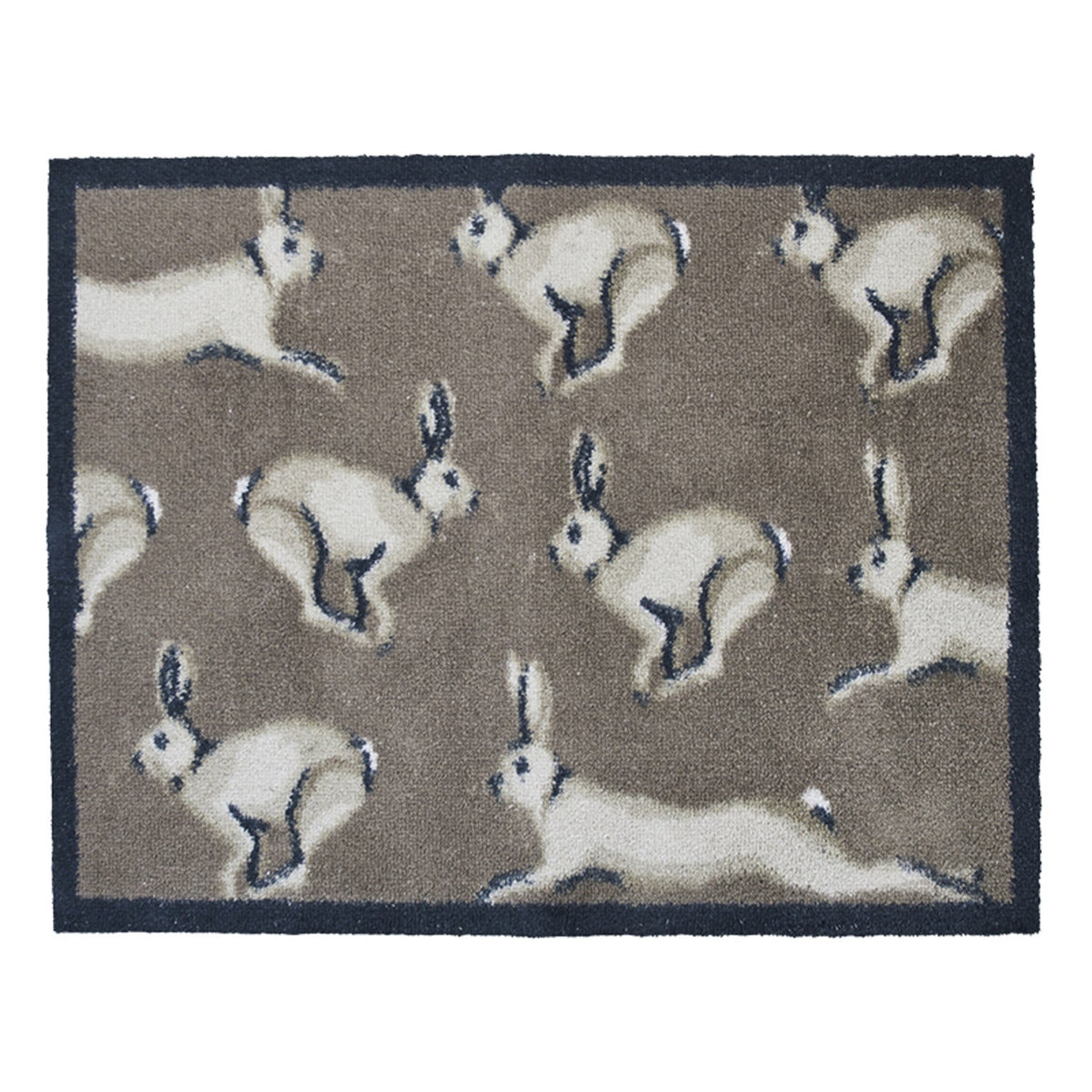 Hug Rug Indoor Door Mat Running Hares 85 x 65cm