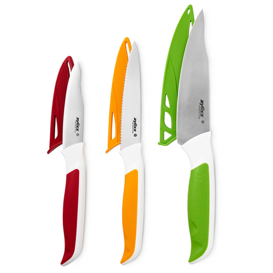 Zyliss Comfort 3-Piece Paring, Serrated and Utility Knife Set