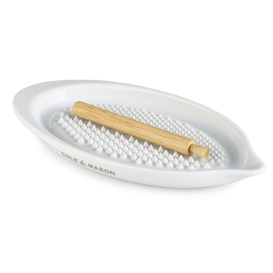 Cole & Mason Ceramic Garlic and Ginger Grater Plate