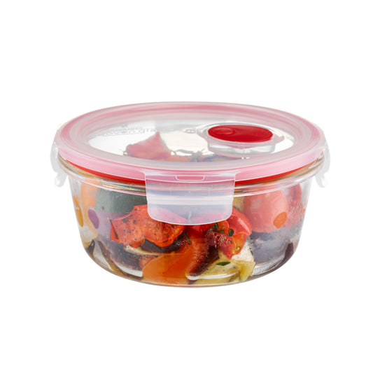 LocknLock Round Glass Food Container 650ml