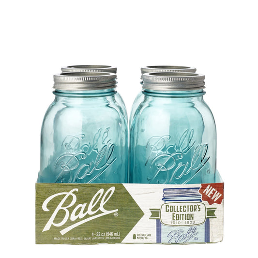 Ball Vintage Blue Preserving Jars 946ml – Pack of 4