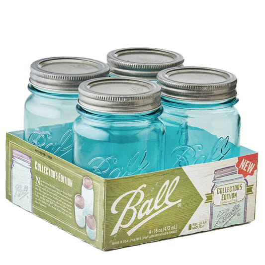 Ball Vintage Blue Preserving Jars 473ml – Pack of 4