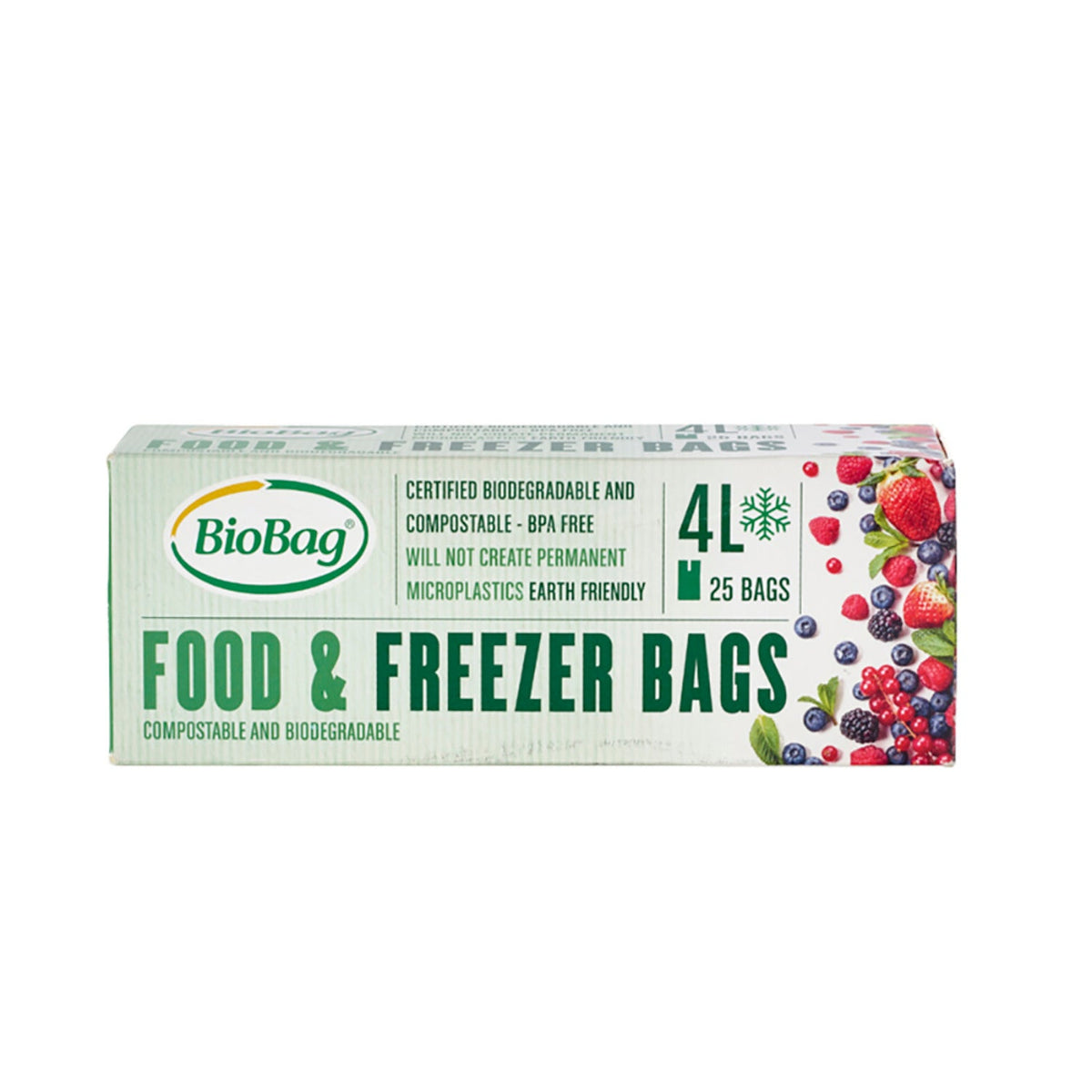 25 BioBag Eco Food & Freezer Bags 4L