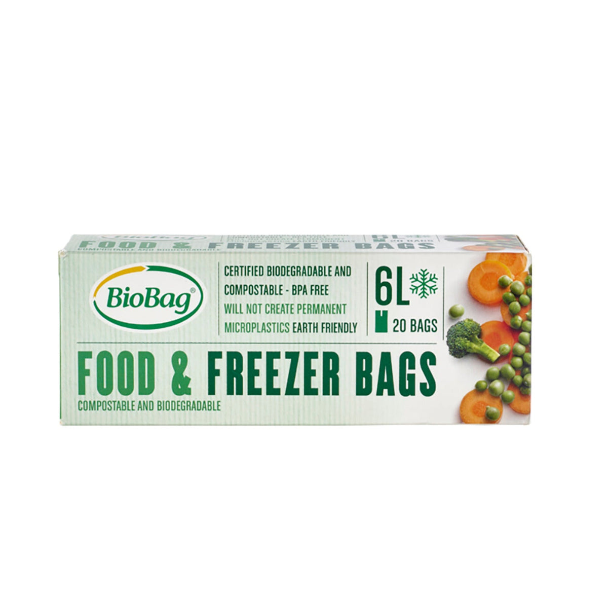 20 BioBag Eco Food & Freezer Bags 6L