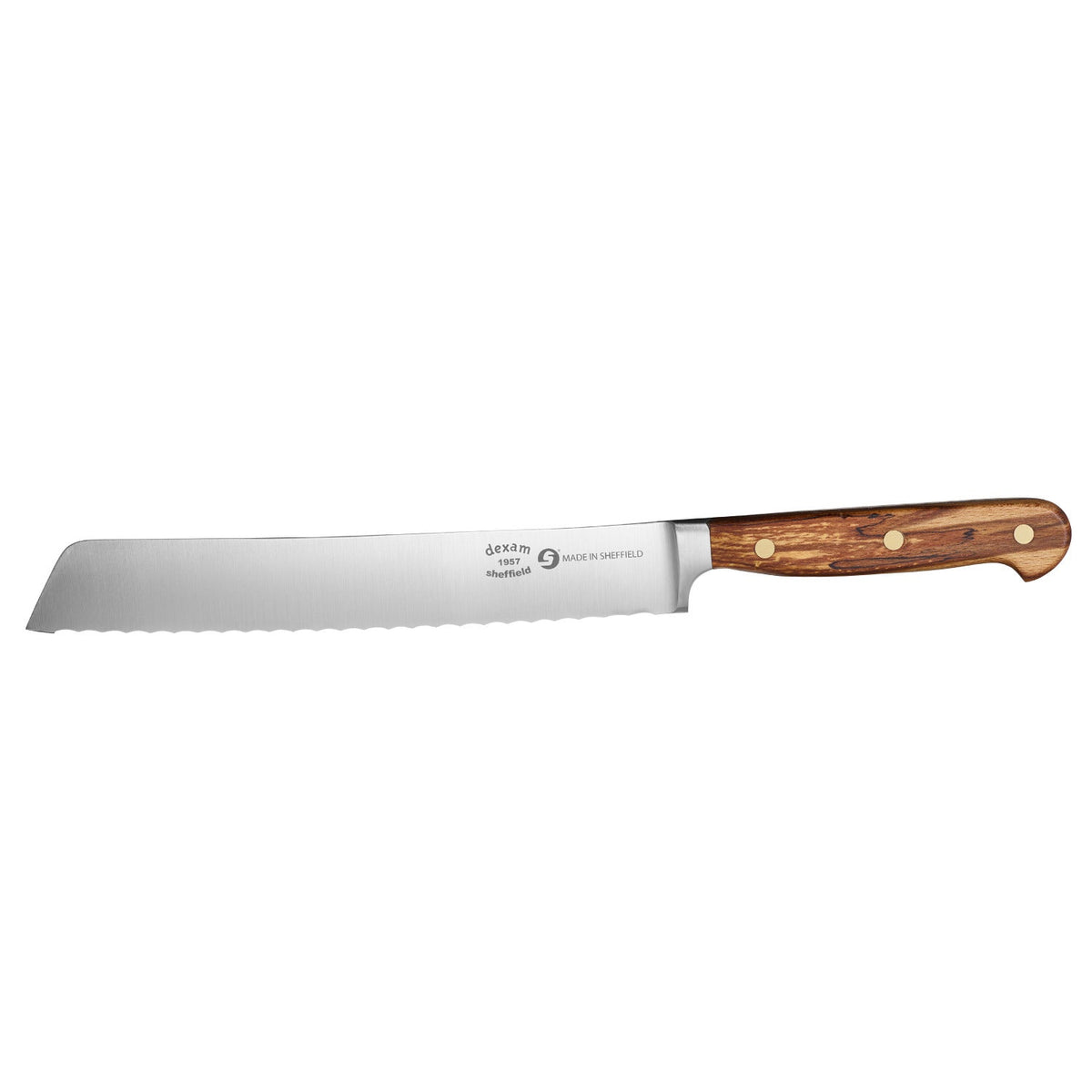 Forest and Forge 20cm Bread Knife with Spalted Beechwood Handle