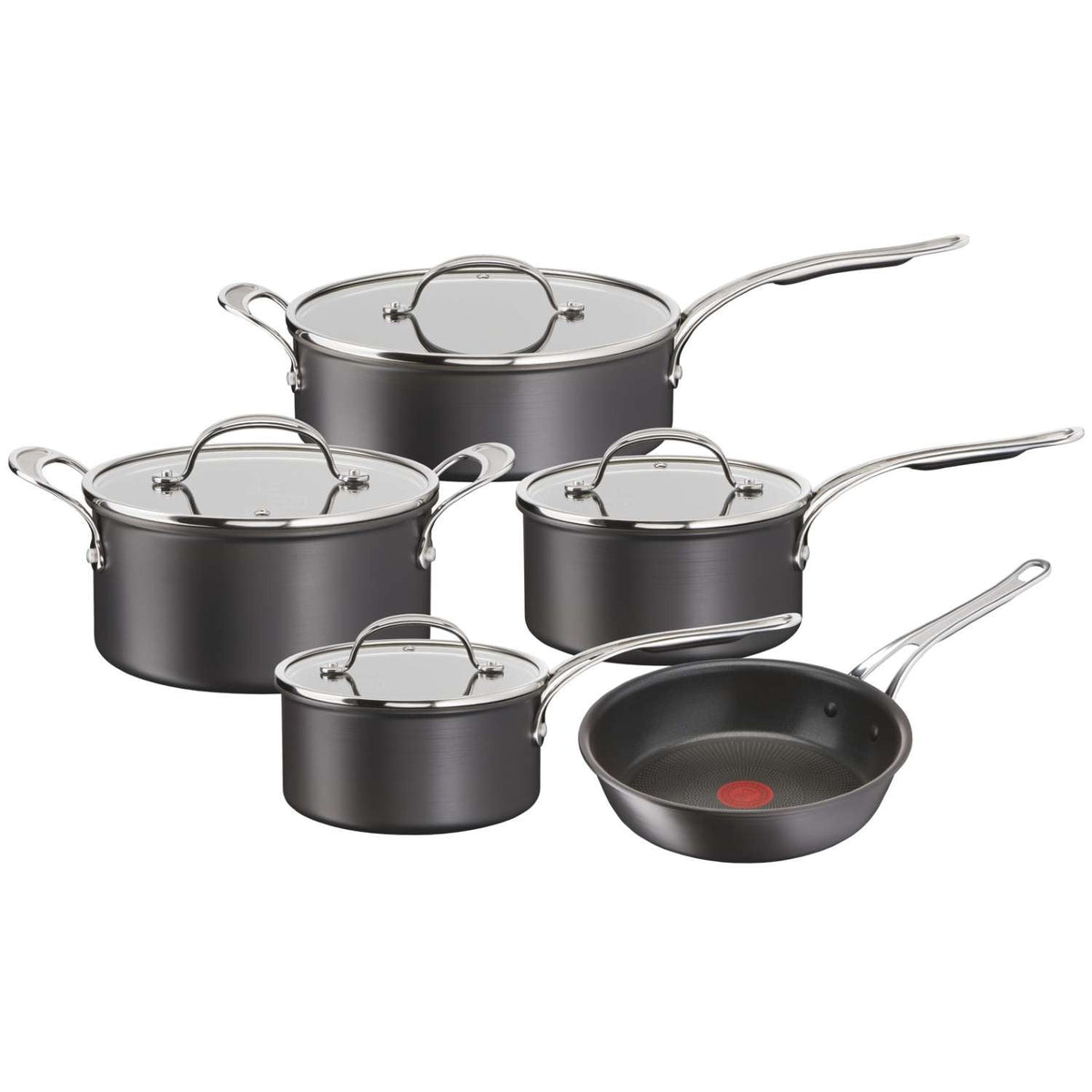 Jamie Oliver by Tefal 5-Piece Hard Anodised Pan Set