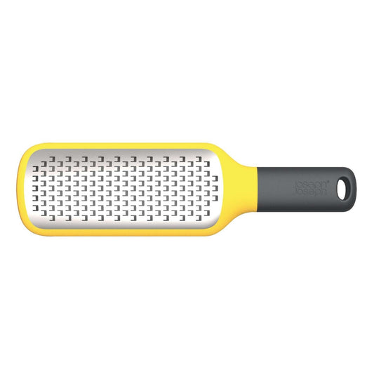 Joseph Joseph Grip Grater Coarse Paddle Grater with Bowl Grip Yellow