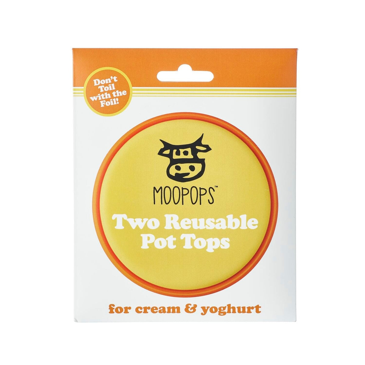 2 Moopops Silicone Yoghurt Pot Lids