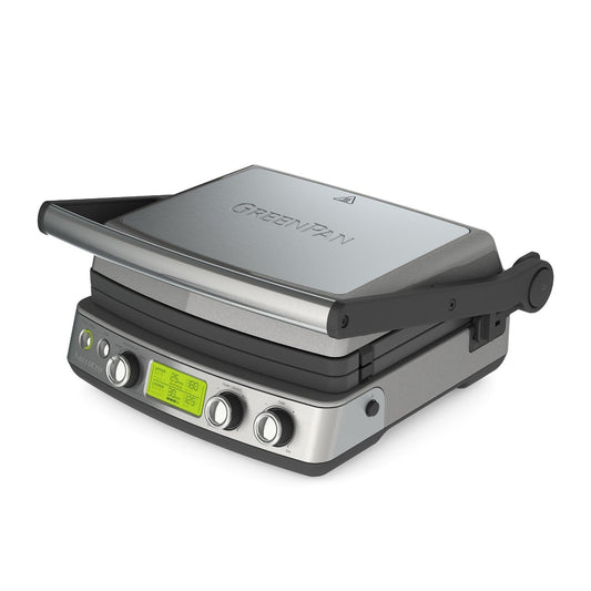 GreenPan Non-Stick 3-in-1 Contact Grill and Indoor BBQ – Stainless Steel CC006585-001