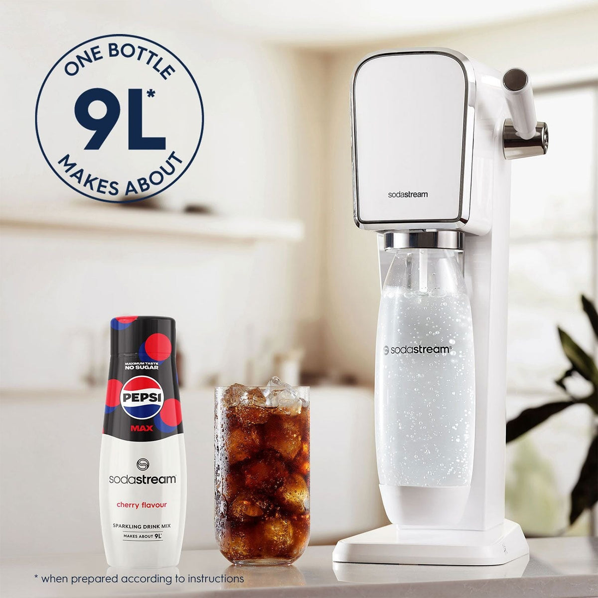 SodaStream Pepsi Max Cherry Sparkling Drink Mix 440ml