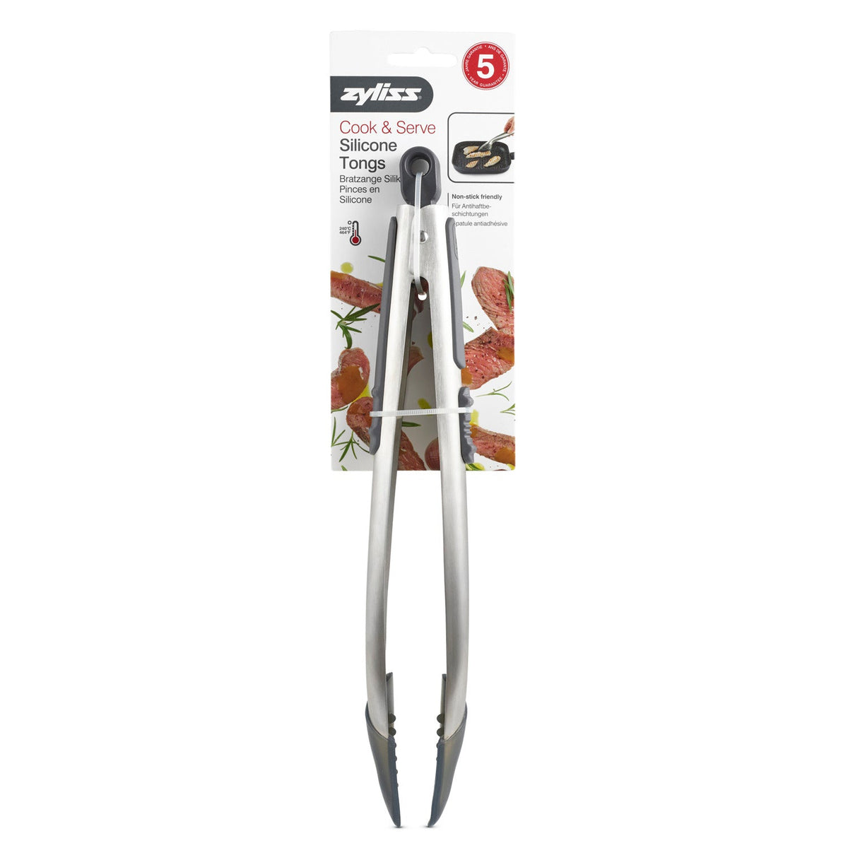 Zyliss Silicone-Tipped Locking Tongs