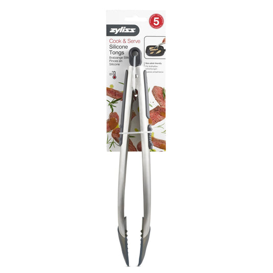 Zyliss Silicone-Tipped Locking Tongs