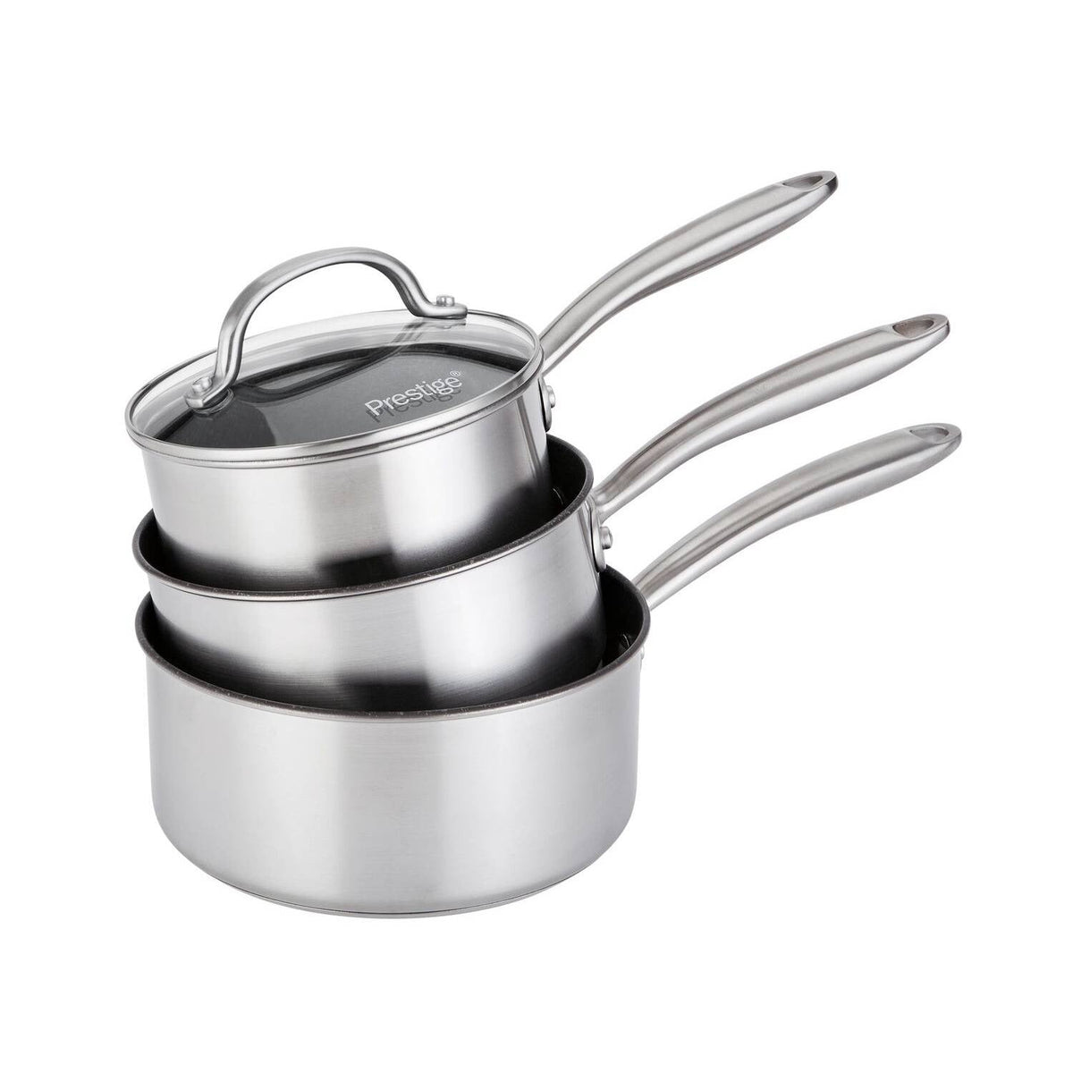 Prestige 3-Piece Stainless Steel Saucepan Set