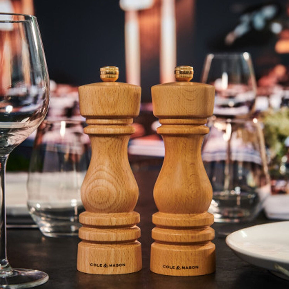Cole & Mason London Beech Wood Salt Mill