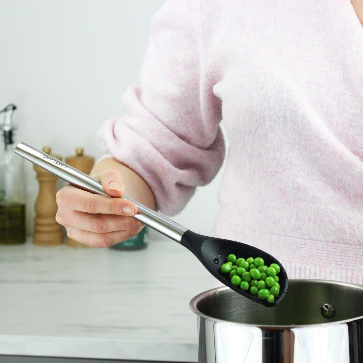 Lakeland Stainless Steel and Silicone Slotted Spoon