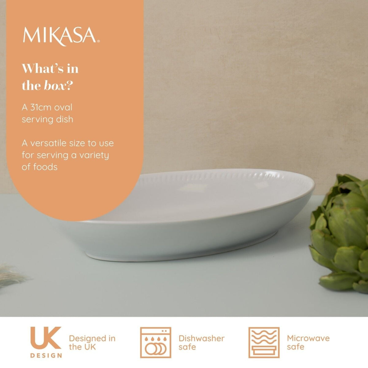 Mikasa Cranborne Oval Serving Bowl