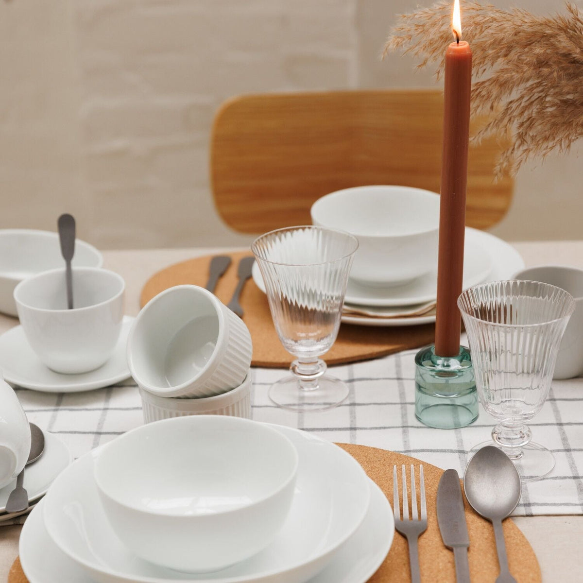 Mikasa Chalk 4-piece Porcelain Ramekin Set