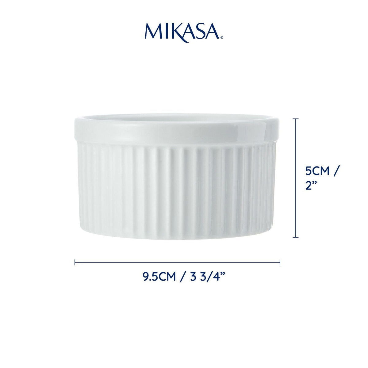 Mikasa Chalk 4-piece Porcelain Ramekin Set