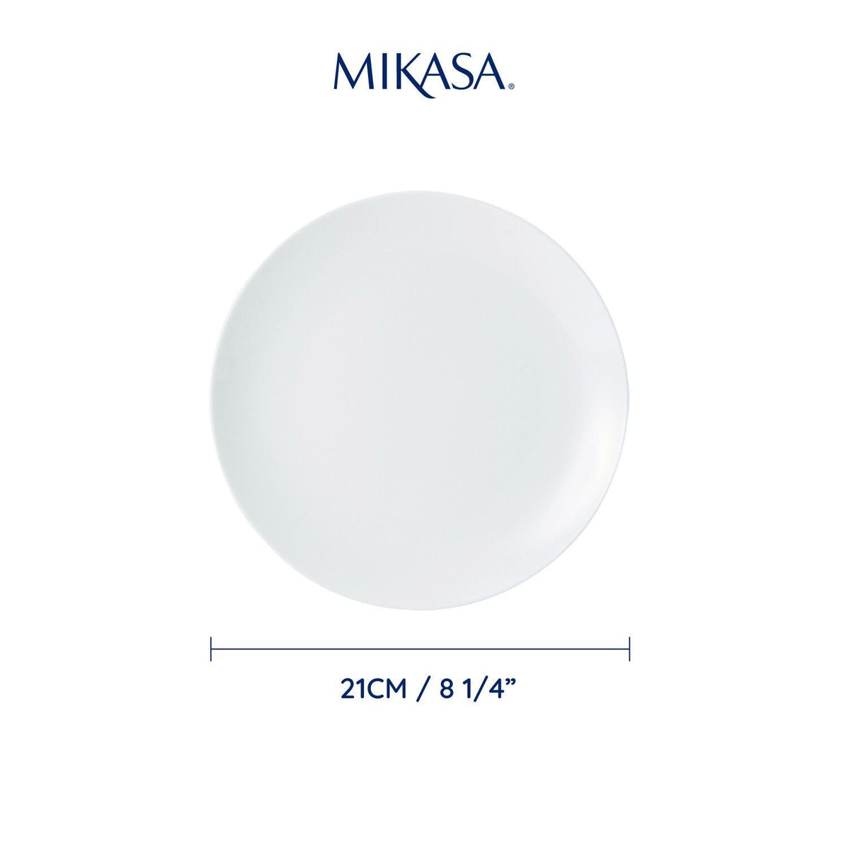 4 Mikasa Chalk Porcelain Side Plates