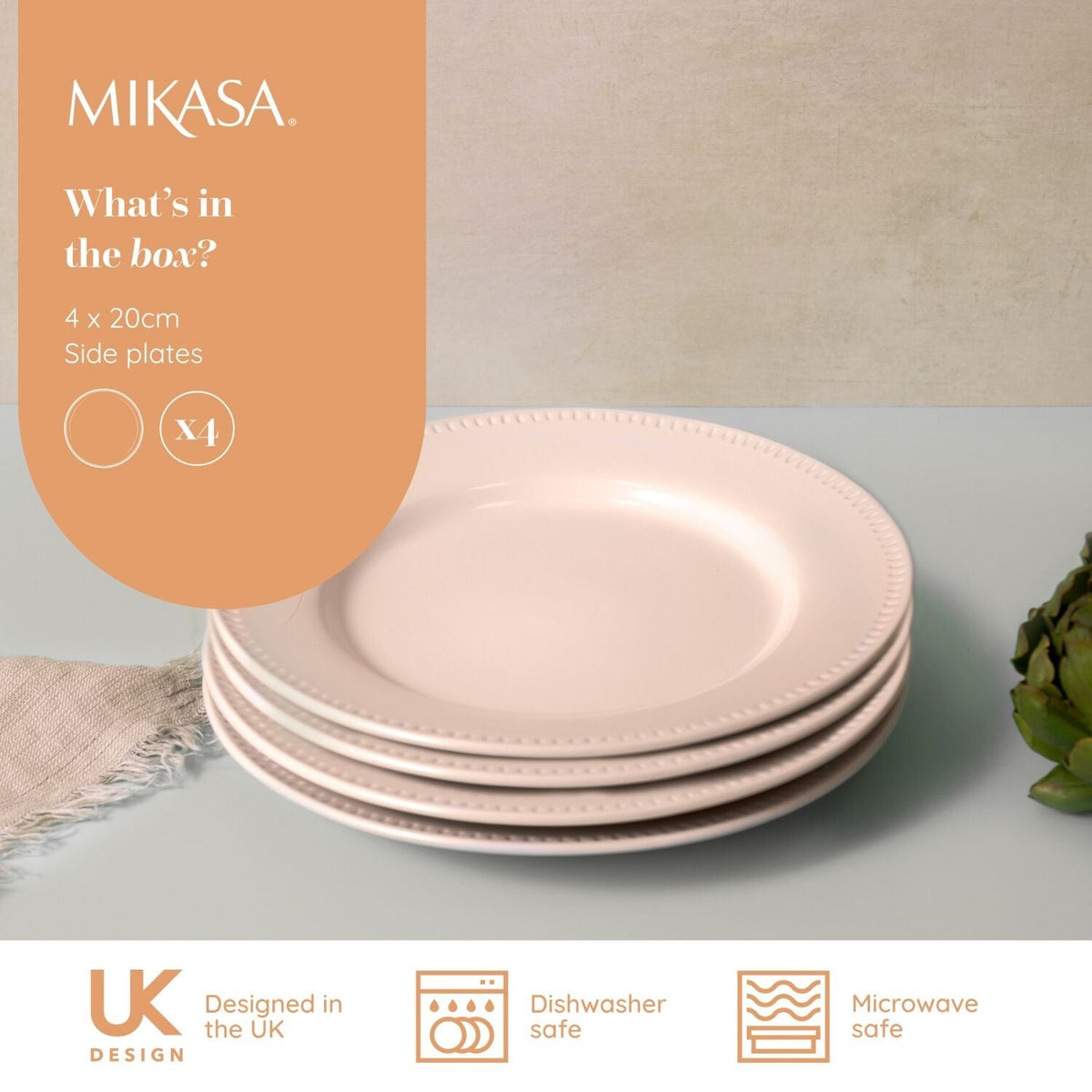 4 Mikasa Cranborne Side Plates