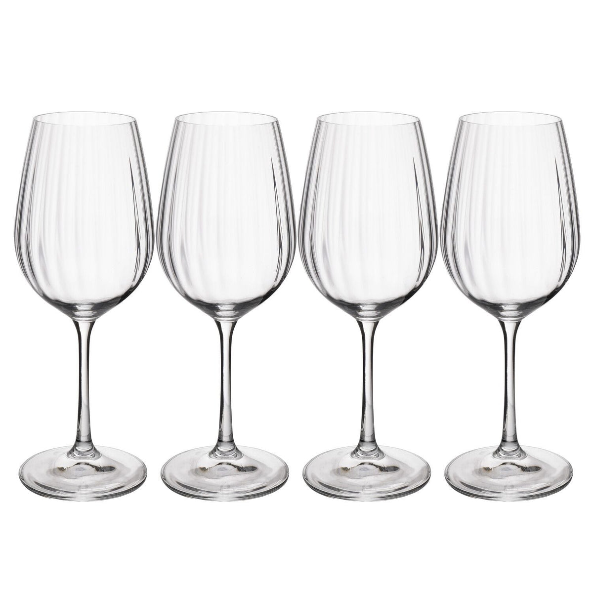 4 Mikasa Treviso White Wine Glasses 350ml