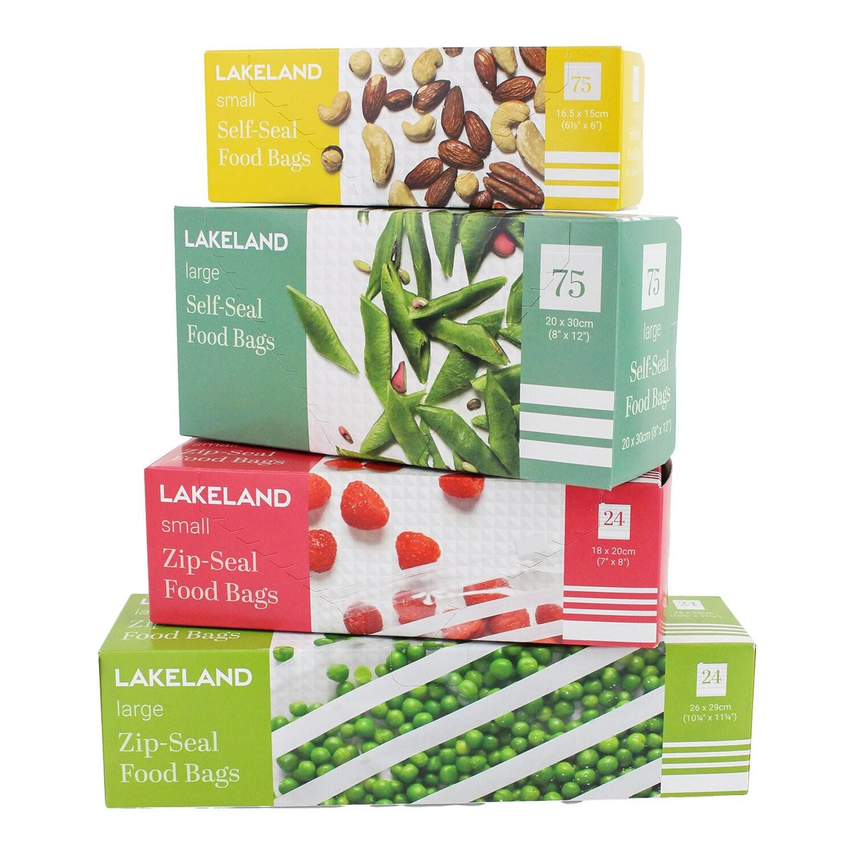 75 Lakeland Press-Seal Food Storage Bags 16.5 x 15cm