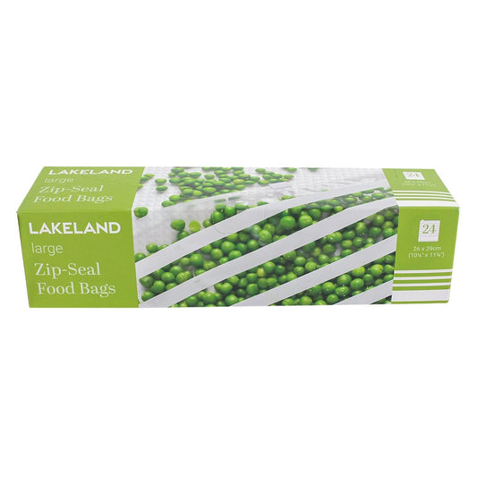 24 Lakeland Zip-Seal Food Storage Bags 26 x 29cm