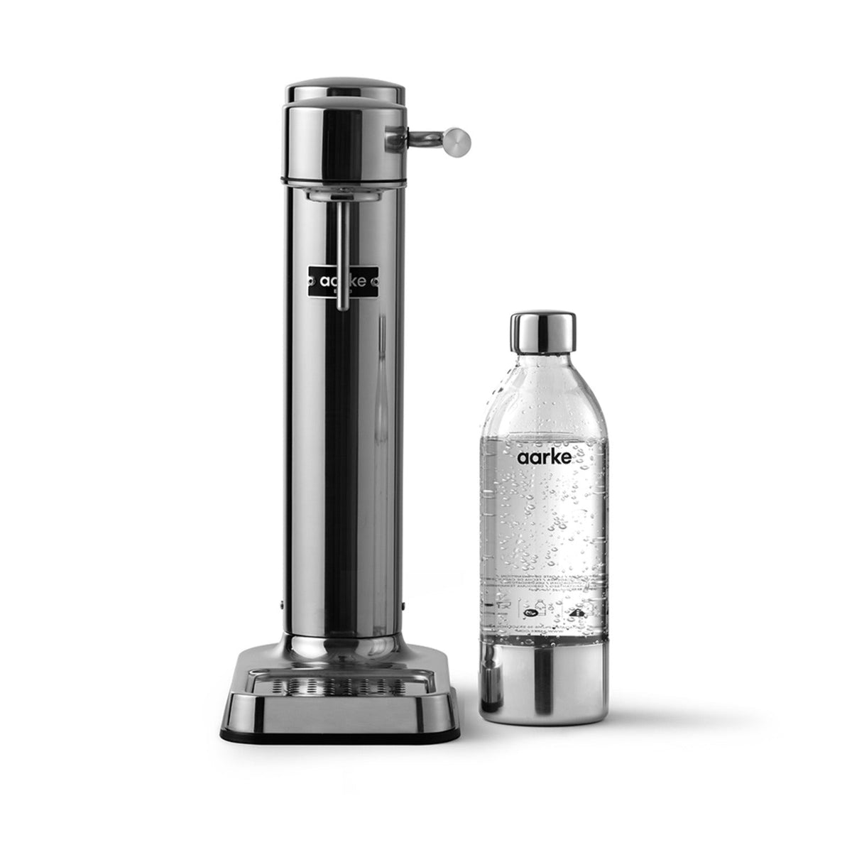 Aarke Carbonator 3 Polished Steel with CO2 Gas Cylinder