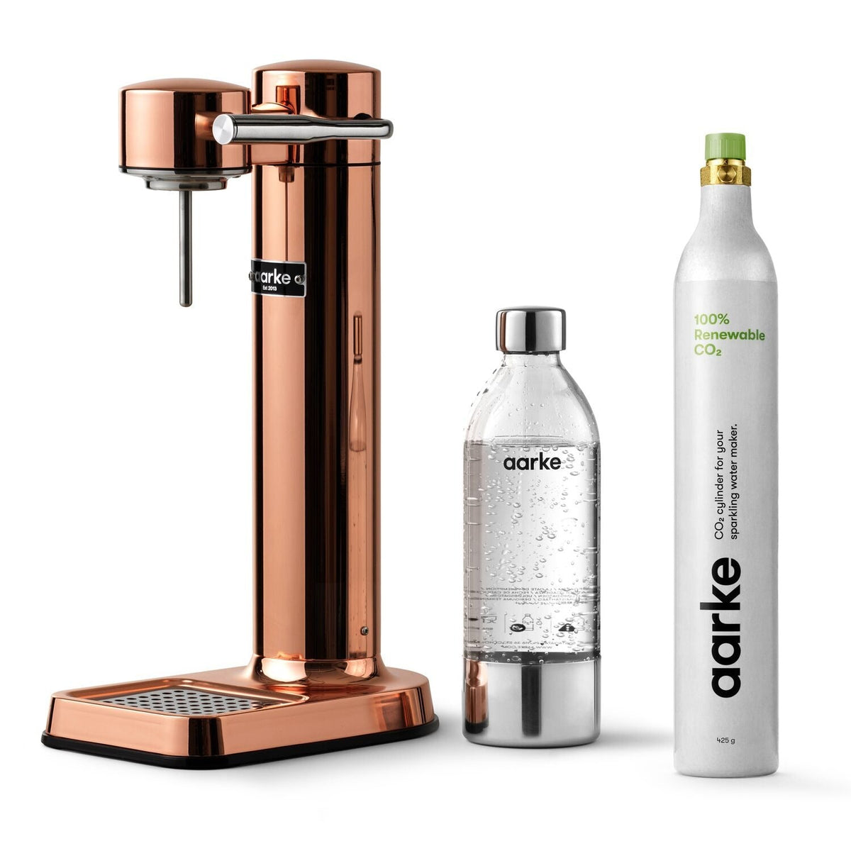 Aarke Carbonator 3 Copper with CO2 Gas Cylinder