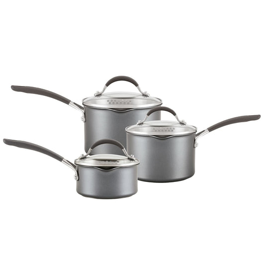 Circulon ScratchDefense Saucepans – Set of 3