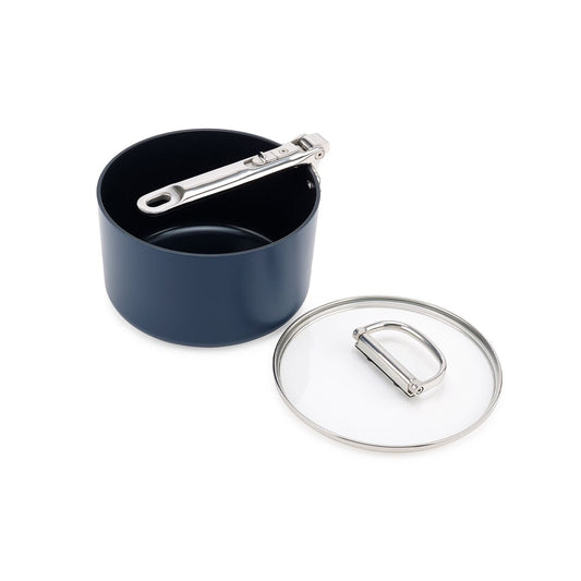 Joseph Joseph Space 19cm Saucepan with Lid and Folding Handles