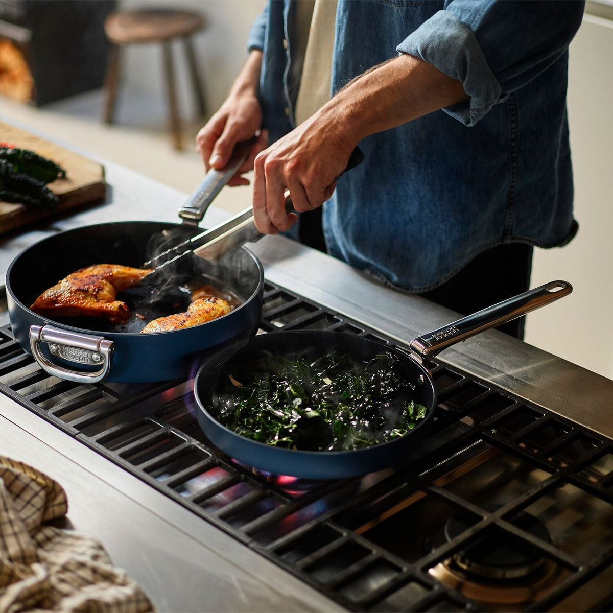 Joseph Joseph Space 20cm Frying Pan with Folding Handle