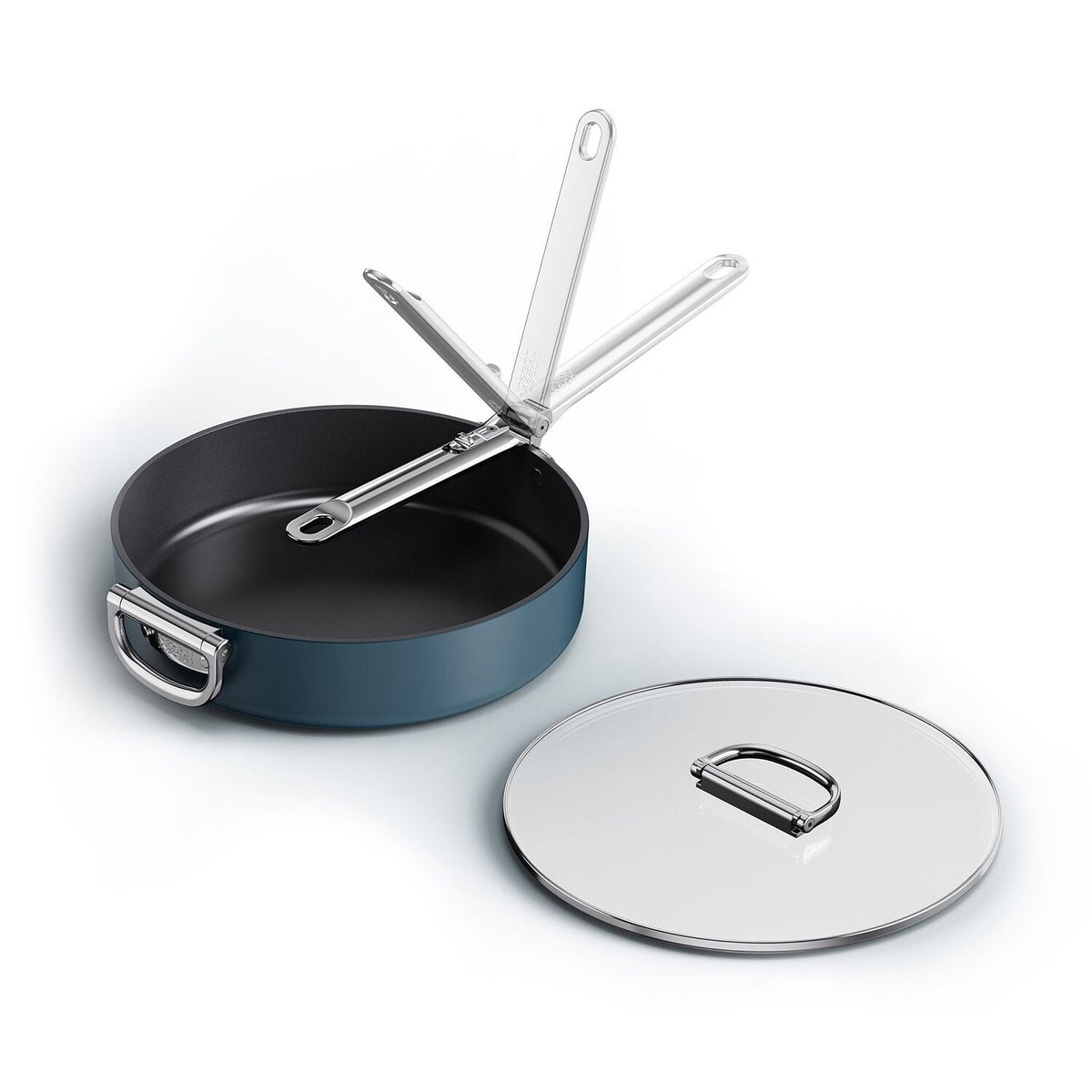 Joseph Joseph Space 28cm Sauté Pan with Lid and Folding Handles