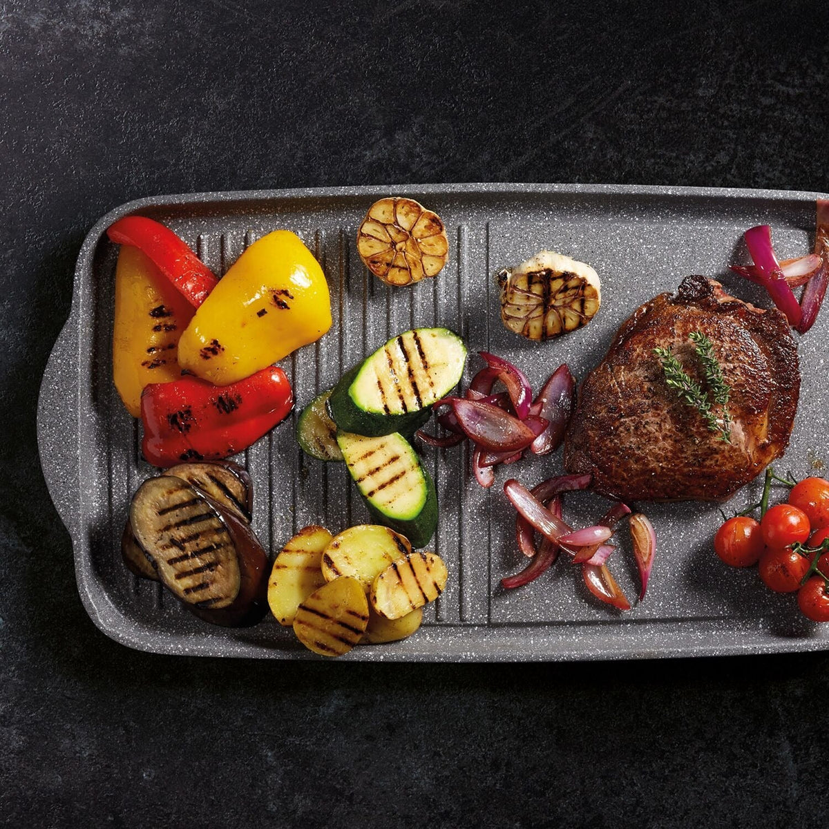 MasterClass 46cm Cast Aluminium Dual Griddle Tray
