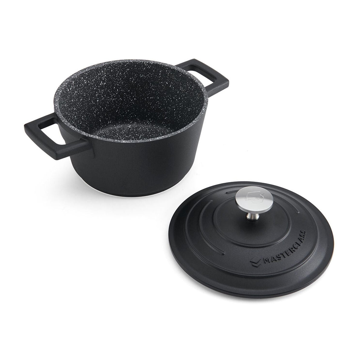MasterClass 16cm Cast Aluminium Casserole Dish Black