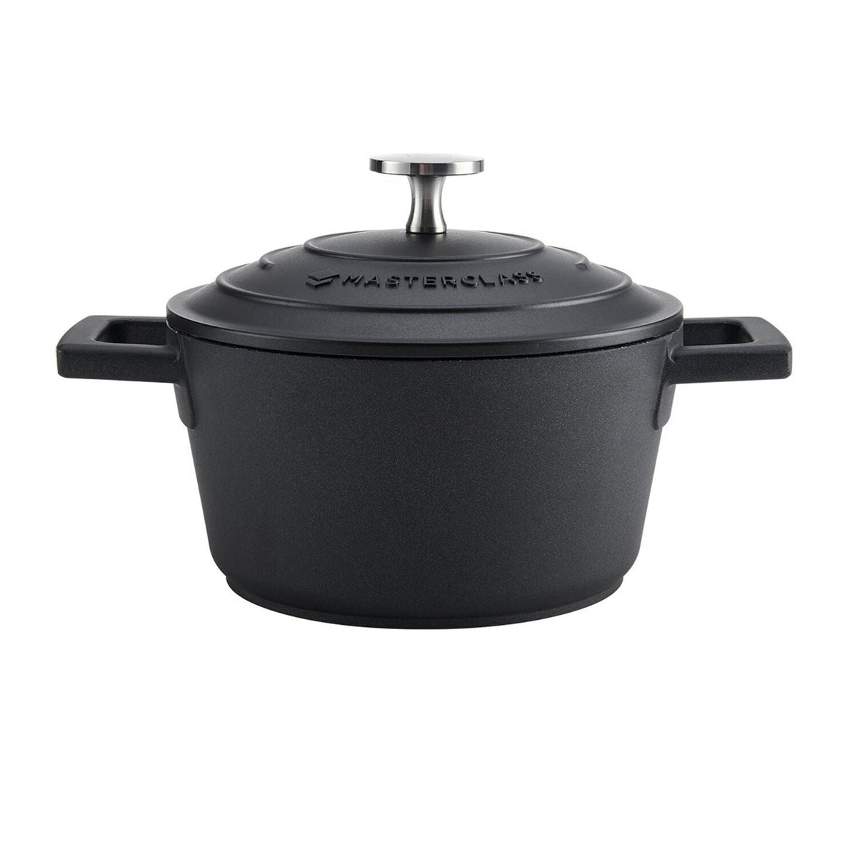 MasterClass 16cm Cast Aluminium Casserole Dish Black