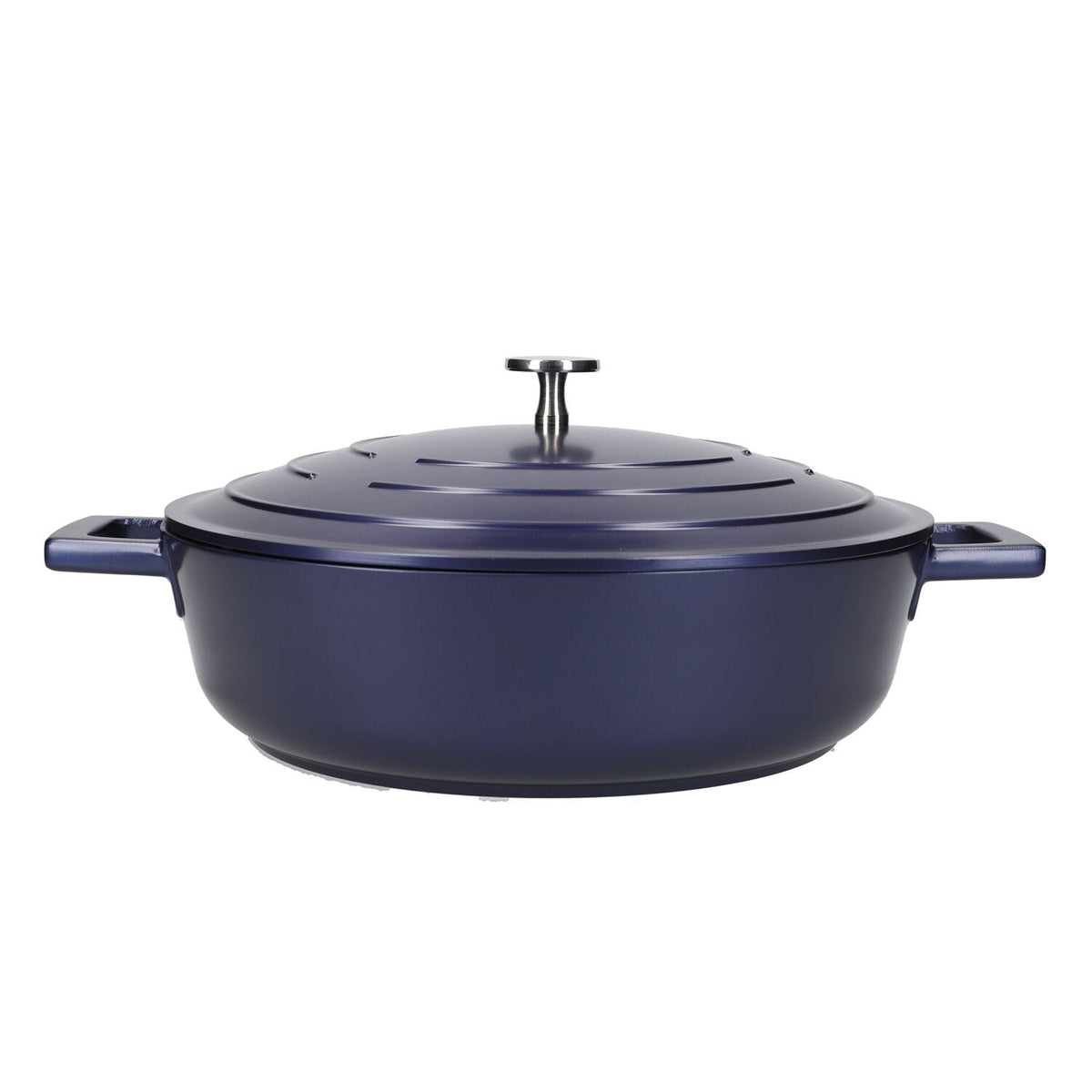 MasterClass 28cm Cast Aluminium Shallow Casserole Dish Blue