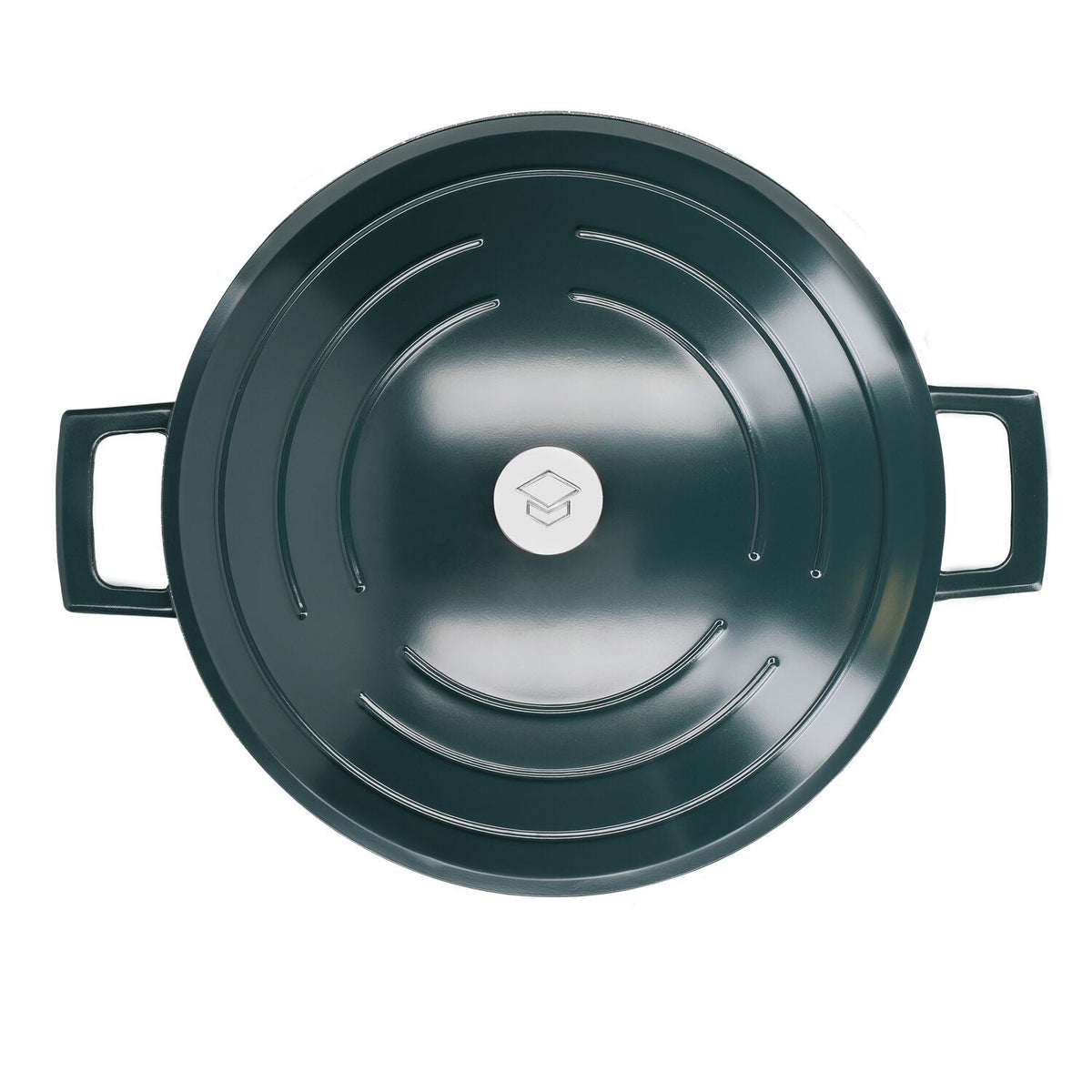 MasterClass 24cm Cast Aluminium Casserole Dish Hunter Green