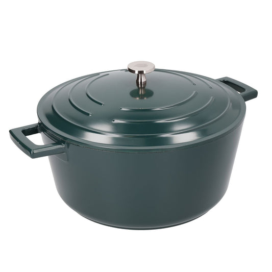 MasterClass 28cm Cast Aluminium Casserole Dish Hunter Green