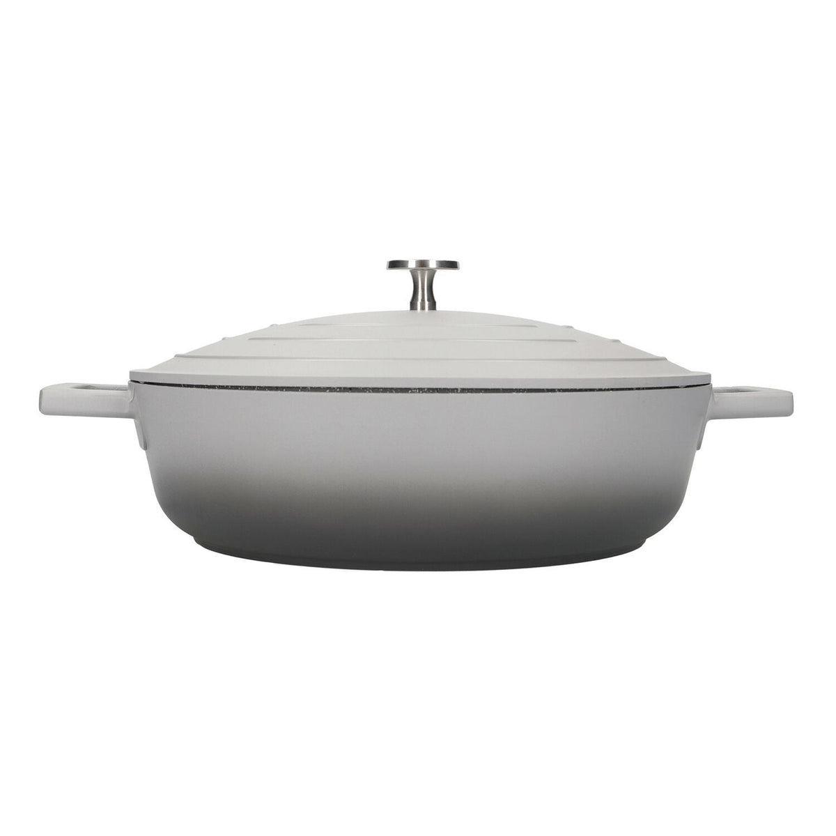 MasterClass 28cm Cast Aluminium Shallow Casserole Dish Grey Ombre
