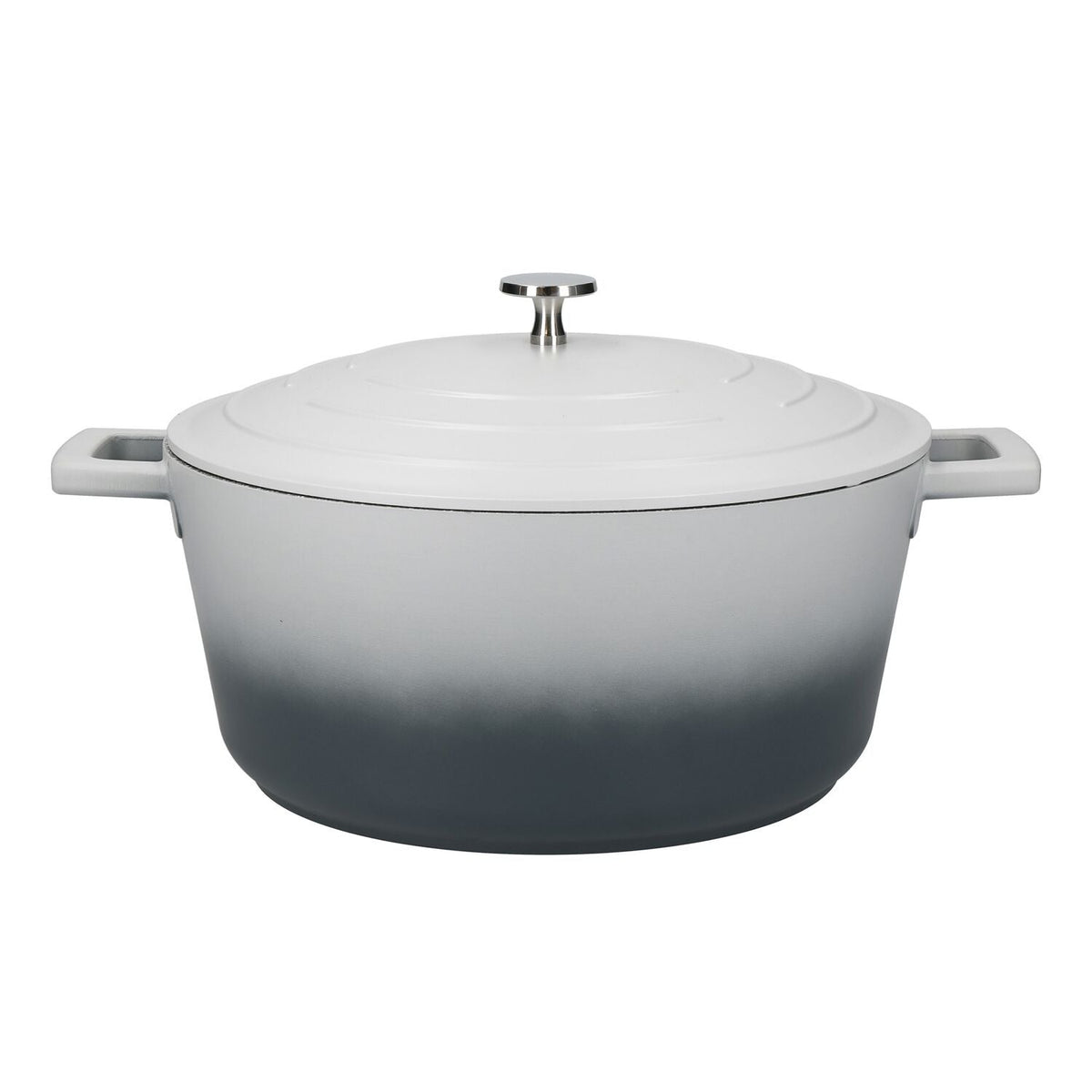 MasterClass 28cm Cast Aluminium Casserole Dish Grey Ombre