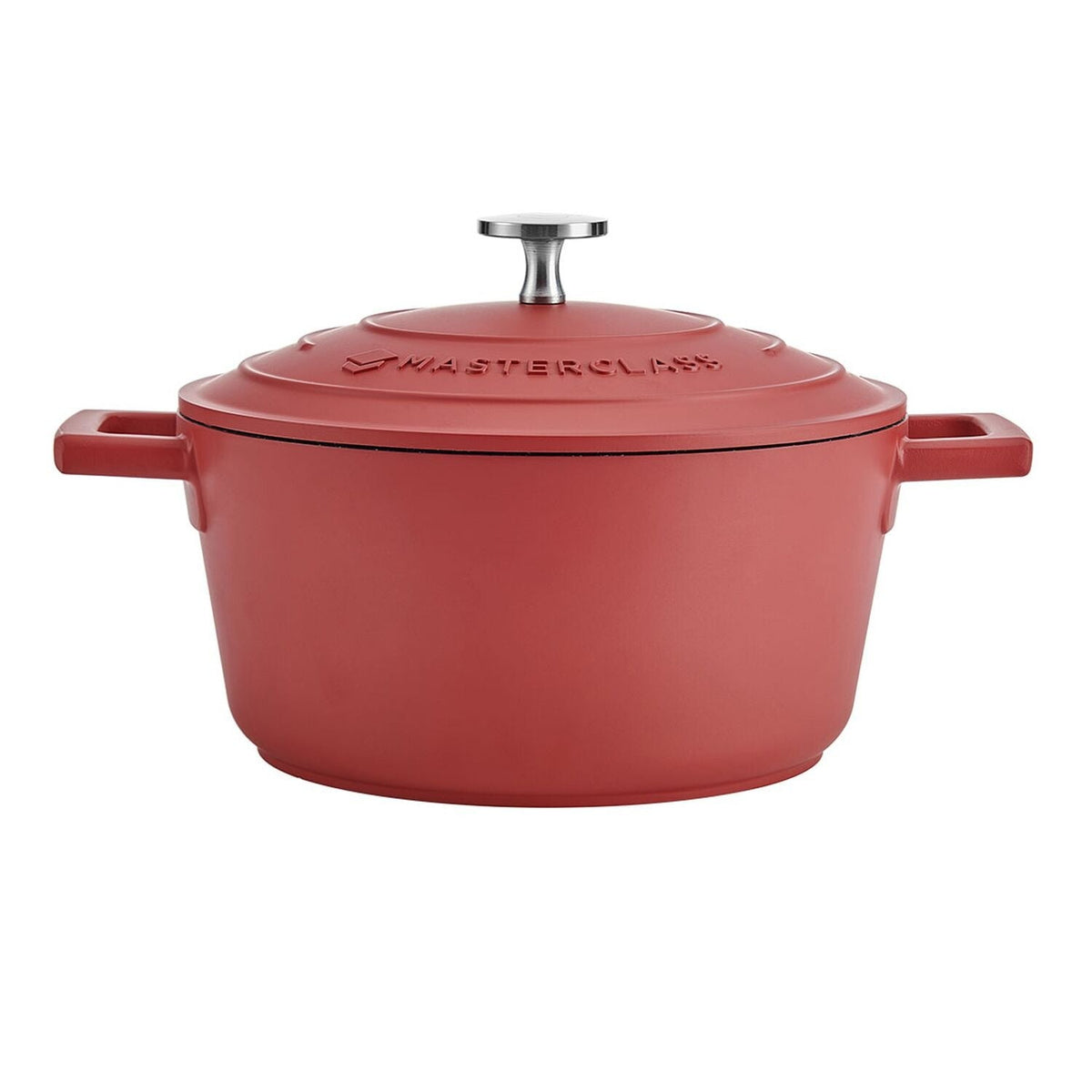 MasterClass 20cm Cast Aluminium Casserole Dish Red