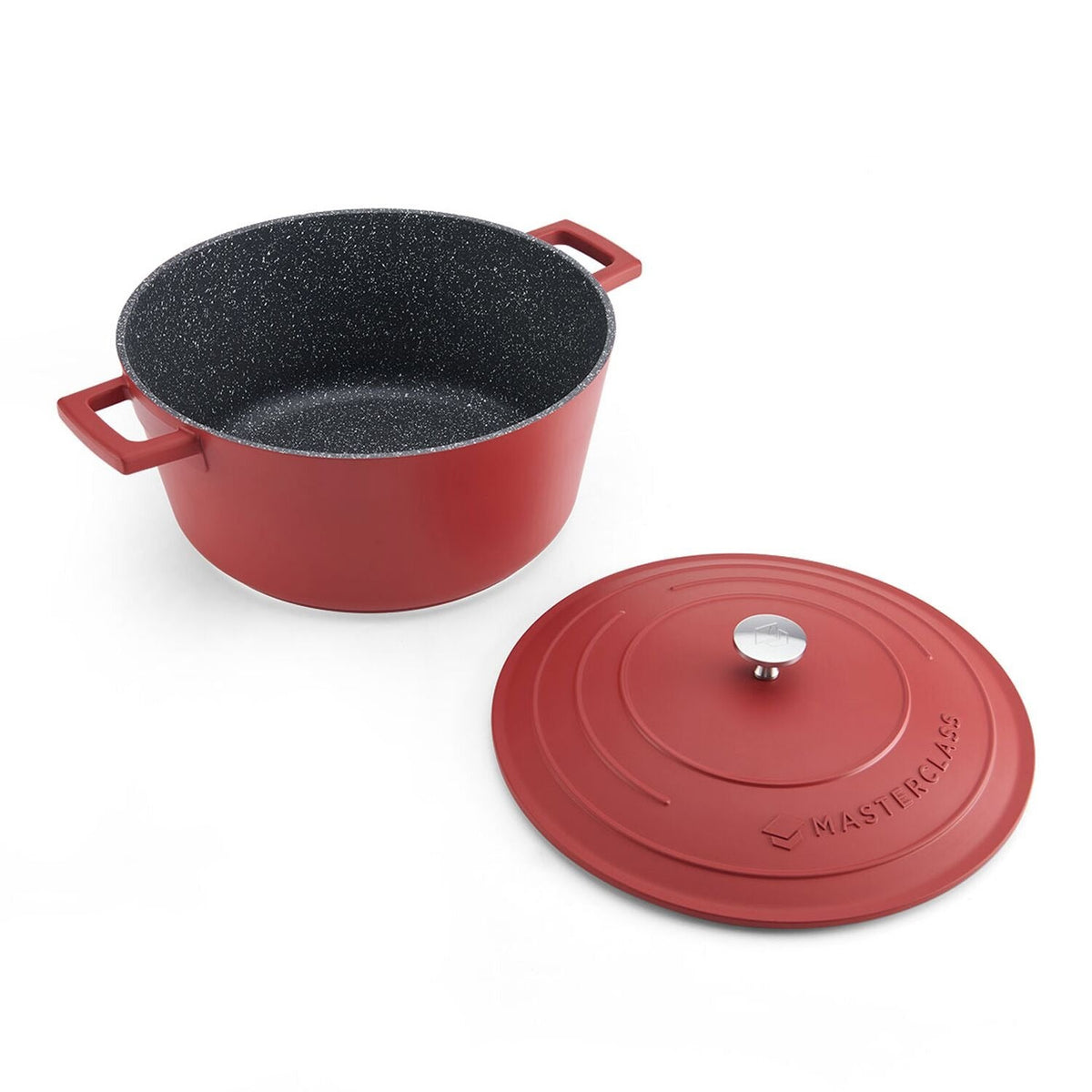 MasterClass 28cm Cast Aluminium Casserole Dish Red