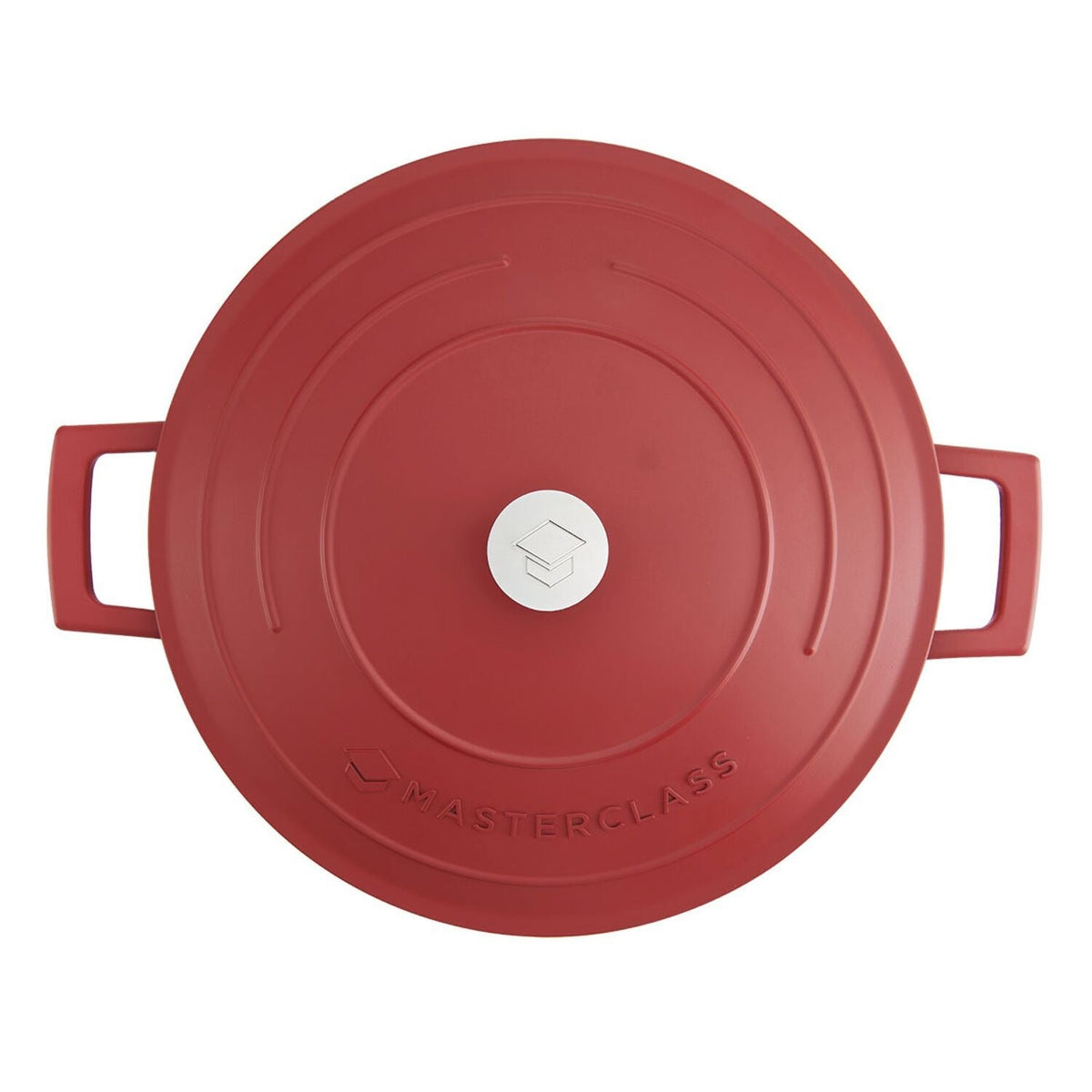 MasterClass 28cm Cast Aluminium Casserole Dish Red