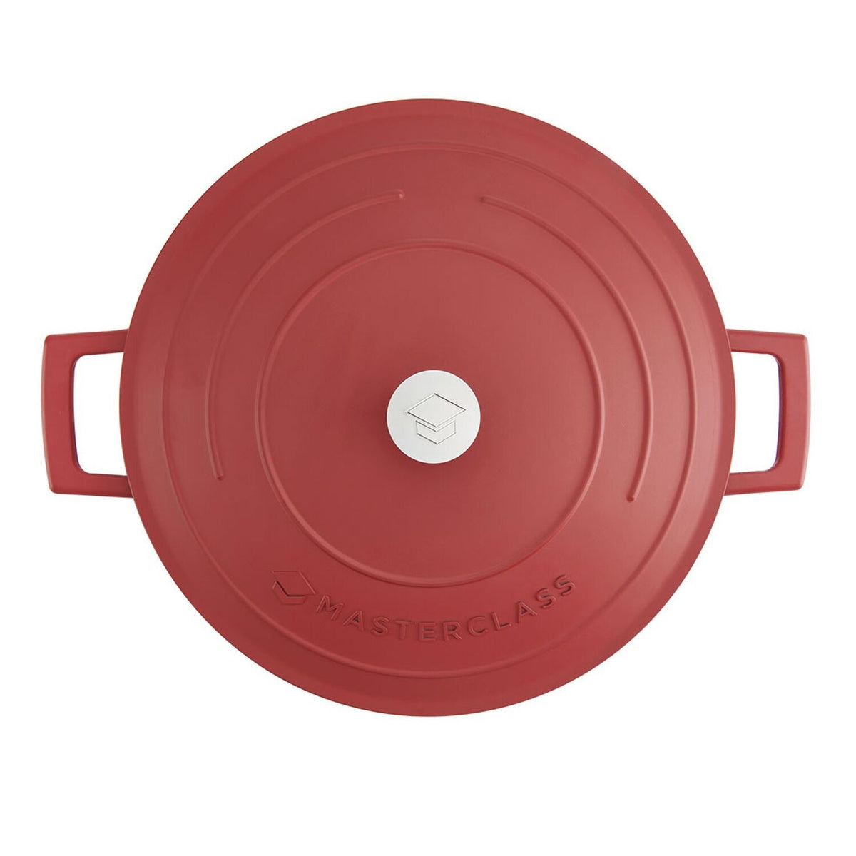 MasterClass 28cm Cast Aluminium Shallow Casserole Dish Red