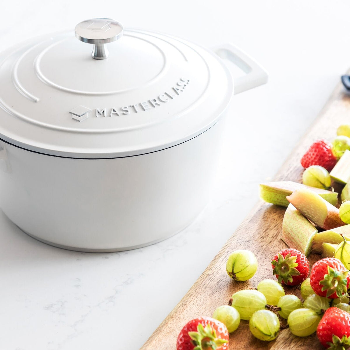 MasterClass 20cm Cast Aluminium Casserole Dish Cream