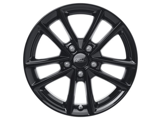 FOCUS 16" SET OF 4 ALLOY WHEEL 5X2-SPOKE DESIGN ABSOLUTE BLACK FINISH 2016-2019