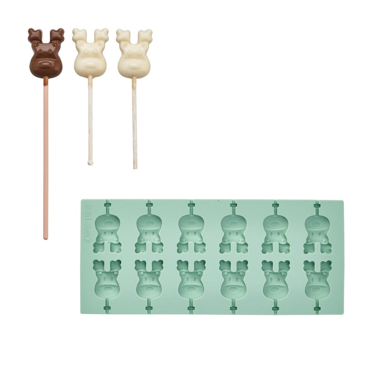 Lakeland Silicone Rudolph Chocolate Stirrer Mould